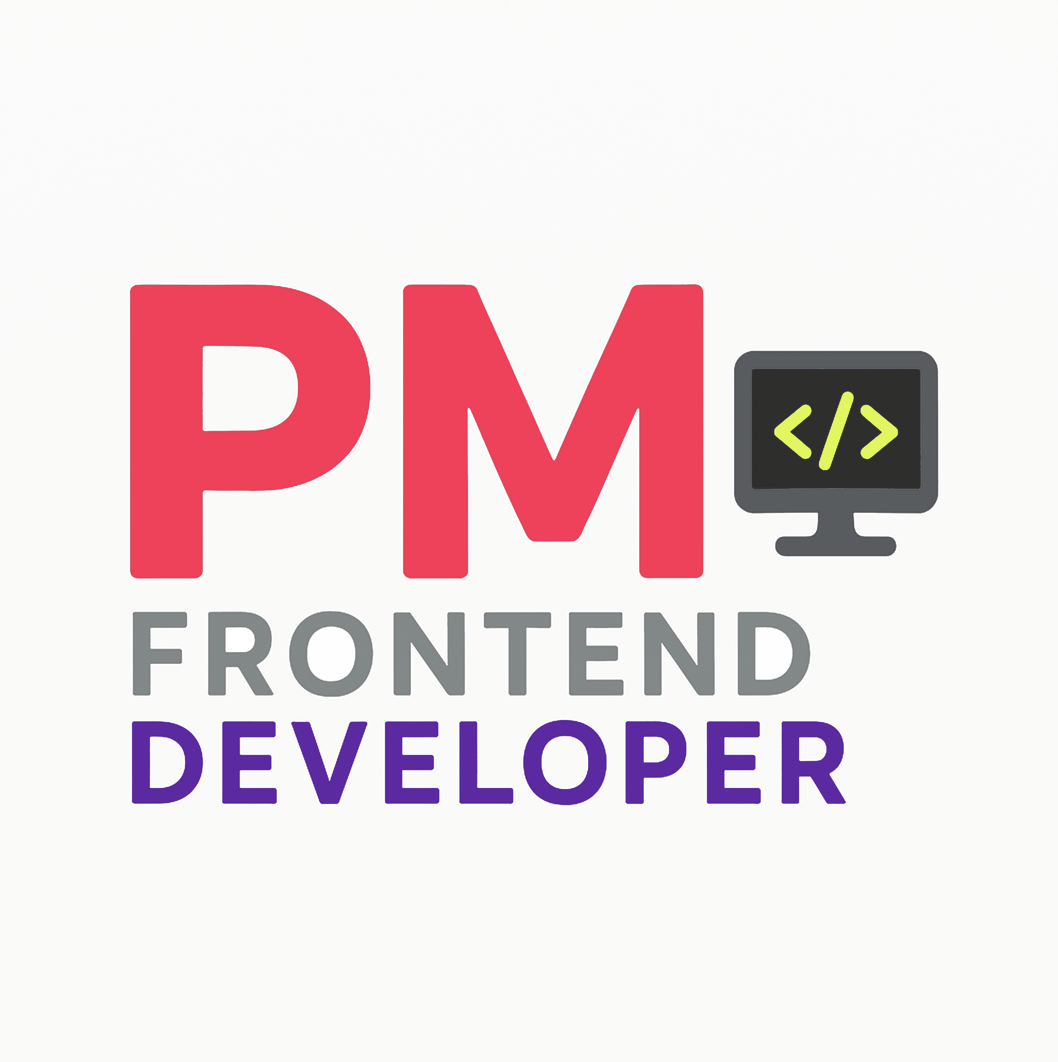 logo con letras P M en letra negrita color rojo